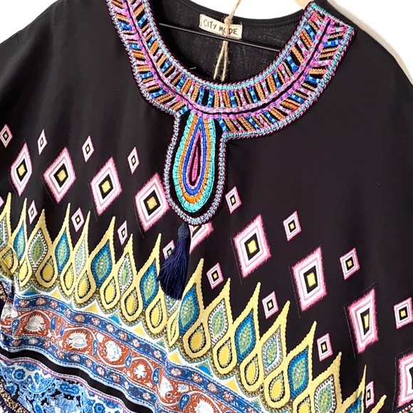 City Mode Aztec printed kimono, NWT, Size M - Picture 9 of 9